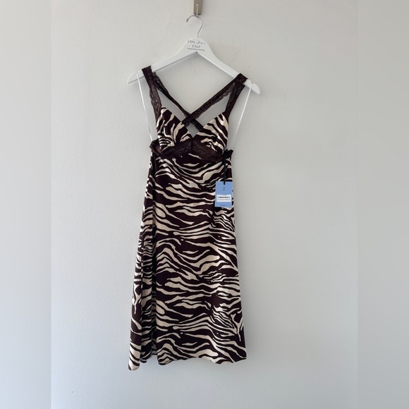 REFORMATION NWT Devon Lee Carlson London Knit Dress in Stampede XS - Picture 3 of 7